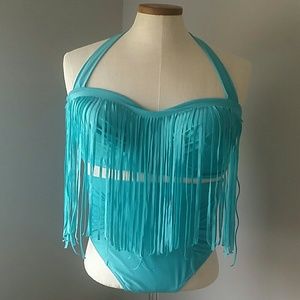 2 piece high waste swimsuit